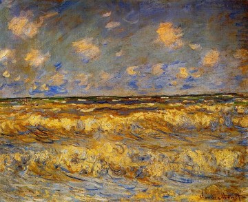 Rough Sea Claude Monet scenery Oil Paintings